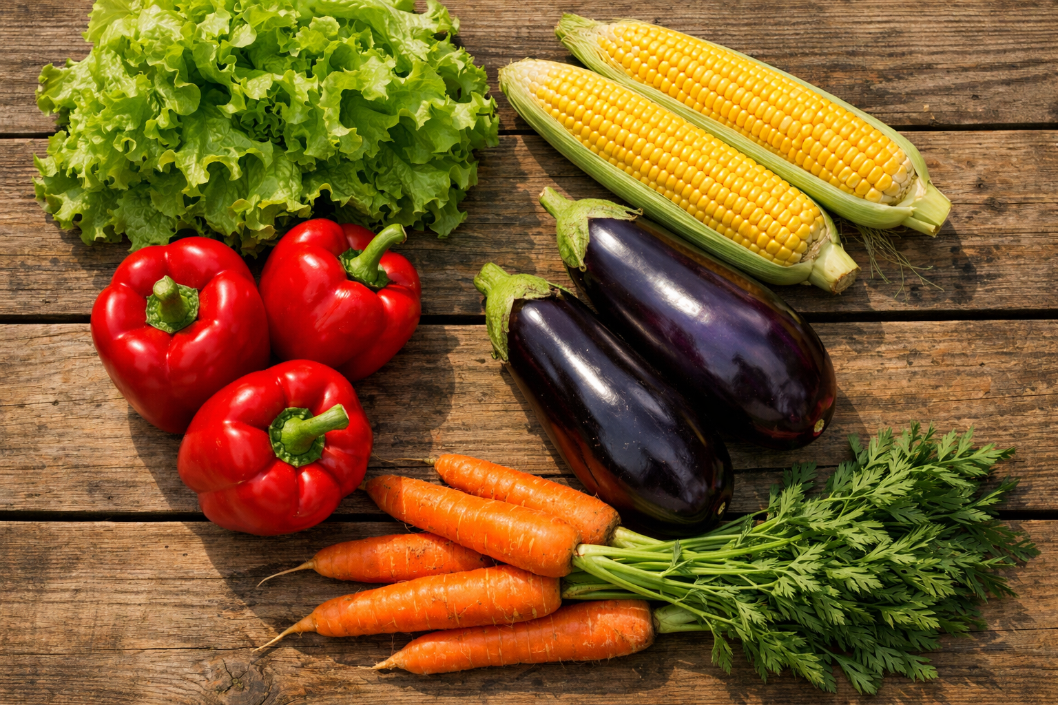 Frisches Gemüse in verschiedenen Farben